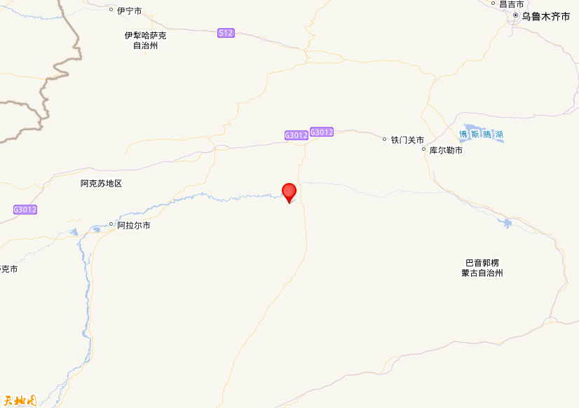 2026年02月11日16时40分，在新疆巴音郭楞州尉犁县发生了M 3.9级地震，震中纬度40.86，经度84.07。