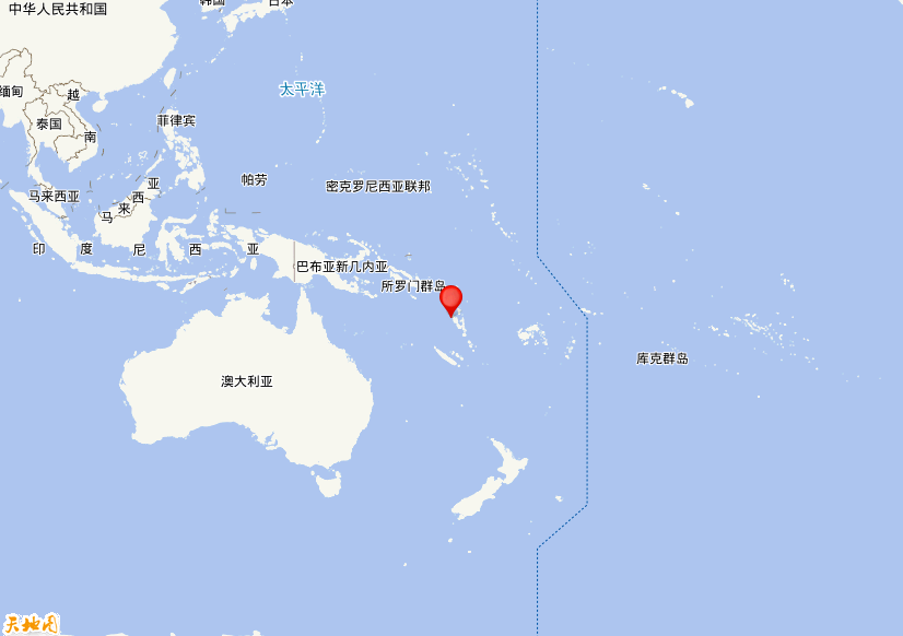 2026年02月14日10时27分，在瓦努阿图群岛发生了M 6.3级地震，震中纬度-15，经度166.4。
