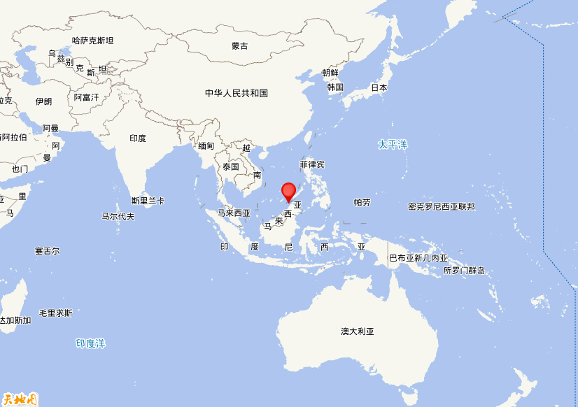 2026年02月23日00时57分，在加里曼丹岛附近海域发生了M 7.0级地震，震中纬度6.95，经度116.2。