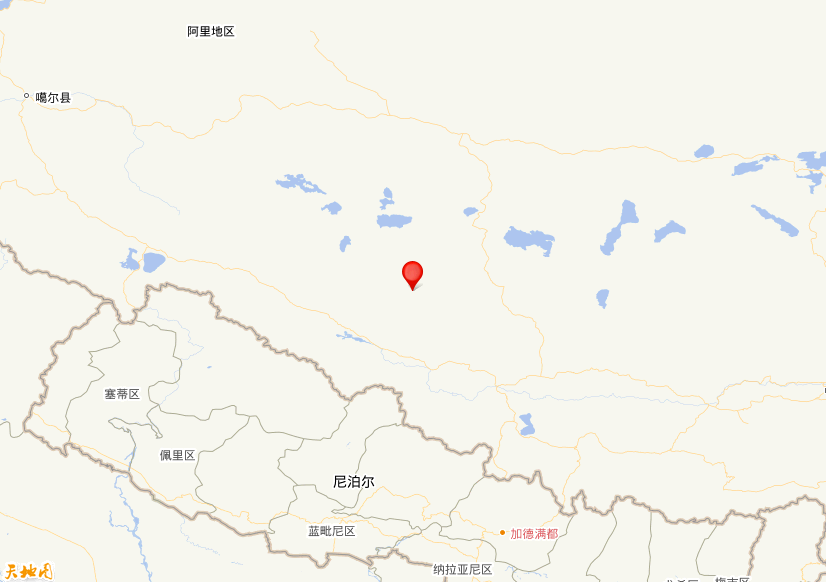 2026年03月29日13时24分，在西藏日喀则市仲巴县发生了M 3.6级地震，震中纬度30.36，经度84.34。