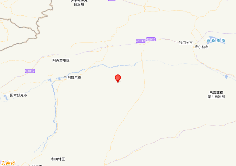 2026年04月13日00时35分，在新疆阿克苏地区沙雅县发生了M 3.0级地震，震中纬度40.31，经度83.32。