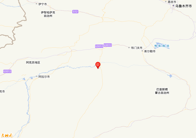 2026年04月18日12时08分，在新疆巴音郭楞州尉犁县发生了M 3.9级地震，震中纬度40.89，经度84.13。