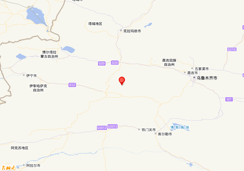 2026年04月25日10时19分，在新疆塔城地区沙湾市发生了M 3.1级地震，震中纬度43.52，经度84.93。