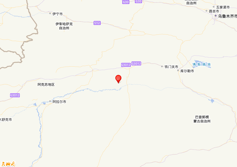 2026年04月28日10时46分，在新疆阿克苏地区库车市发生了M 3.8级地震，震中纬度41.23，经度83.9。