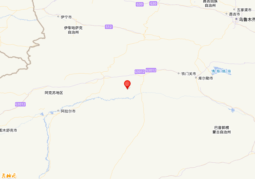 2026年04月30日20时49分，在新疆阿克苏地区库车市发生了M 3.0级地震，震中纬度41.3，经度83.74。