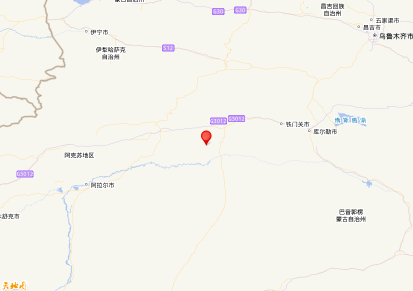 2026年05月02日12时01分，在新疆阿克苏地区库车市发生了M 3.0级地震，震中纬度41.4，经度83.92。
