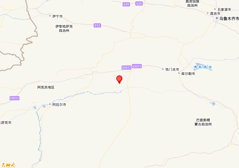 2026年05月05日13时32分，在新疆阿克苏地区库车市发生了M 3.3级地震，震中纬度41.31，经度83.92。
