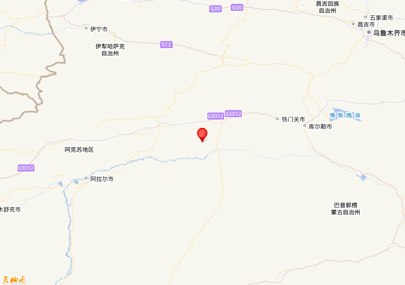 2026年05月05日17时05分，在新疆阿克苏地区库车市发生了M 3.1级地震，震中纬度41.35，经度83.89。