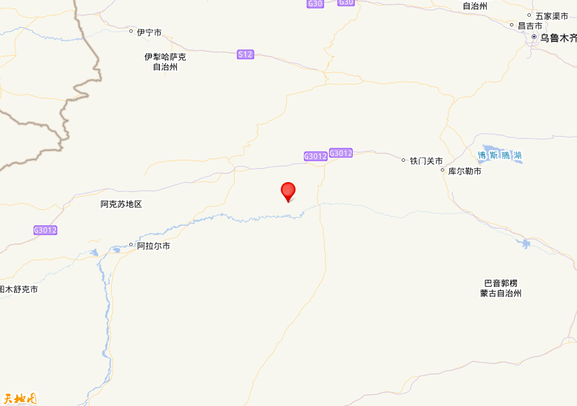 2026年05月07日14时46分，在新疆阿克苏地区库车市发生了M 3.4级地震，震中纬度41.2，经度83.75。
