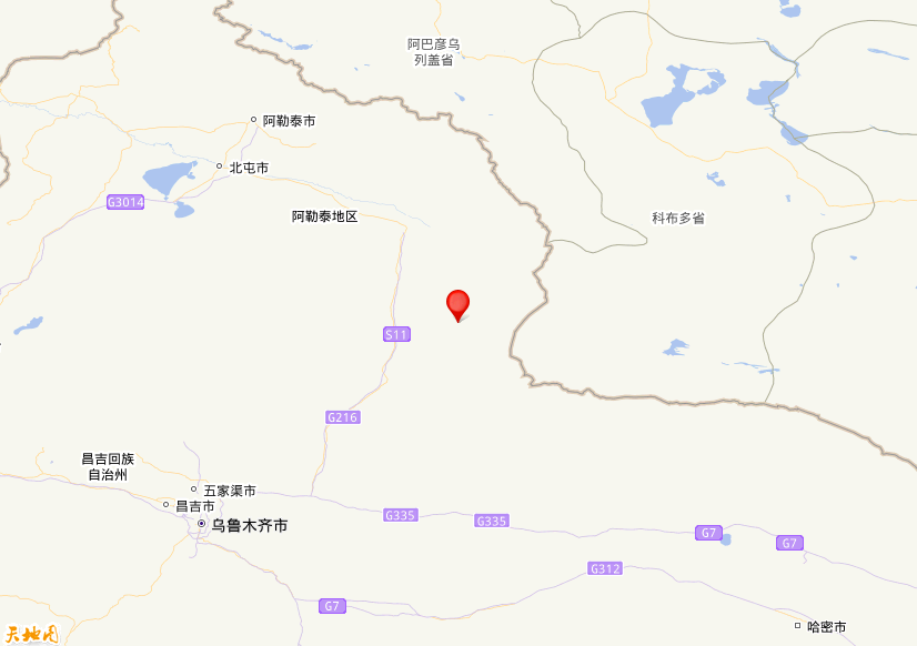 2026年05月10日11时27分，在新疆阿勒泰地区青河县发生了M 3.2级地震，震中纬度45.81，经度90.16。