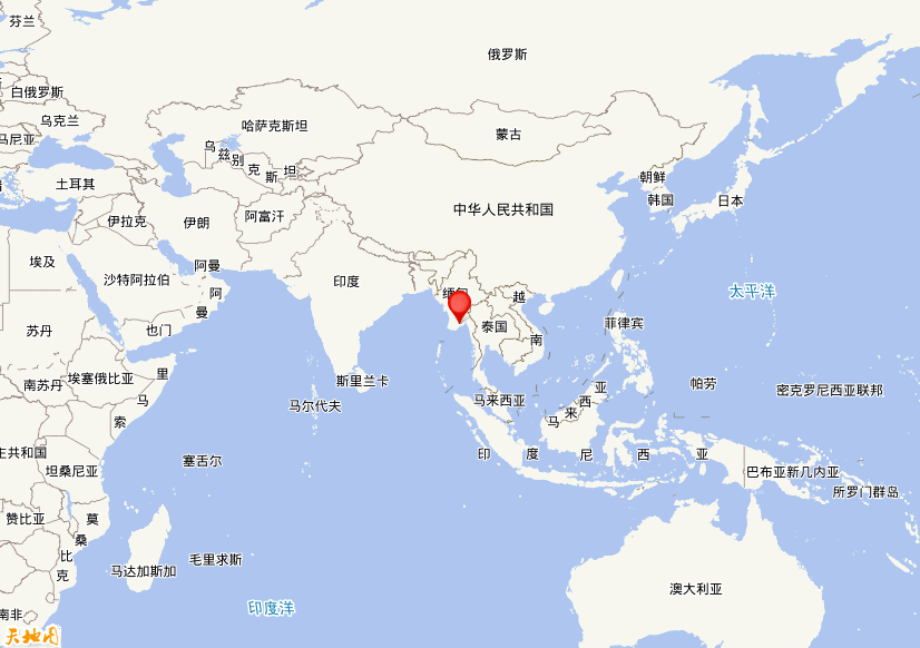 2026年05月18日10时05分，在缅甸发生了M 5.2级地震，震中纬度16.55，经度96.25。