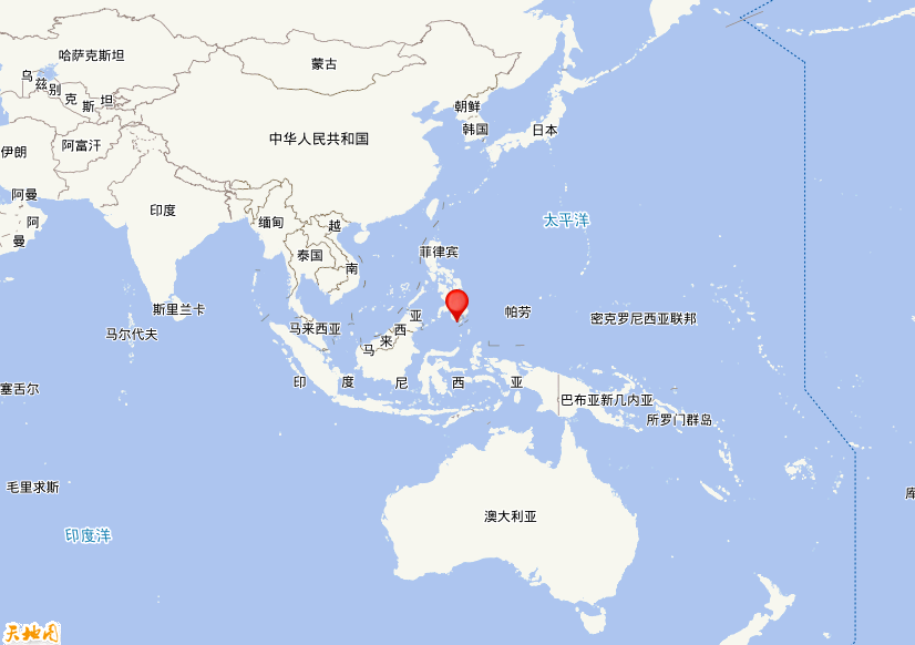2026年06月08日07时37分，在菲律宾群岛地区发生了M 7.9级地震，震中纬度5.55，经度125.1。