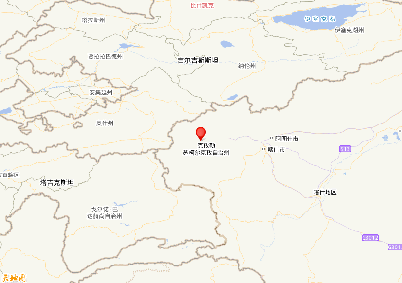 2026年06月30日18时35分，在新疆克孜勒苏州乌恰县发生了M 3.3级地震，震中纬度39.63，经度74.58。