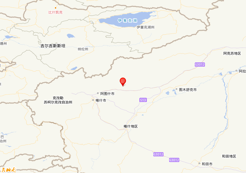 2026年07月02日18时20分，在新疆克孜勒苏州阿图什市发生了M 3.0级地震，震中纬度39.96，经度77.1。