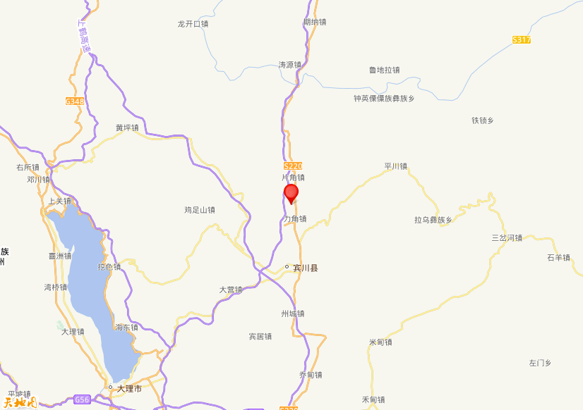 2026年07月04日18时28分，在云南大理州宾川县发生了M 4.3级地震，震中纬度25.95，经度100.58。