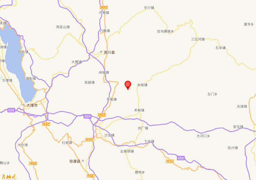 2026年07月16日20时54分，在云南大理州宾川县发生了M 3.2级地震，震中纬度25.66，经度100.69。