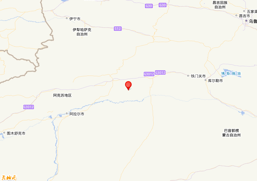 2026年07月17日10时41分，在新疆阿克苏地区库车市发生了M 3.3级地震，震中纬度41.36，经度83.46。