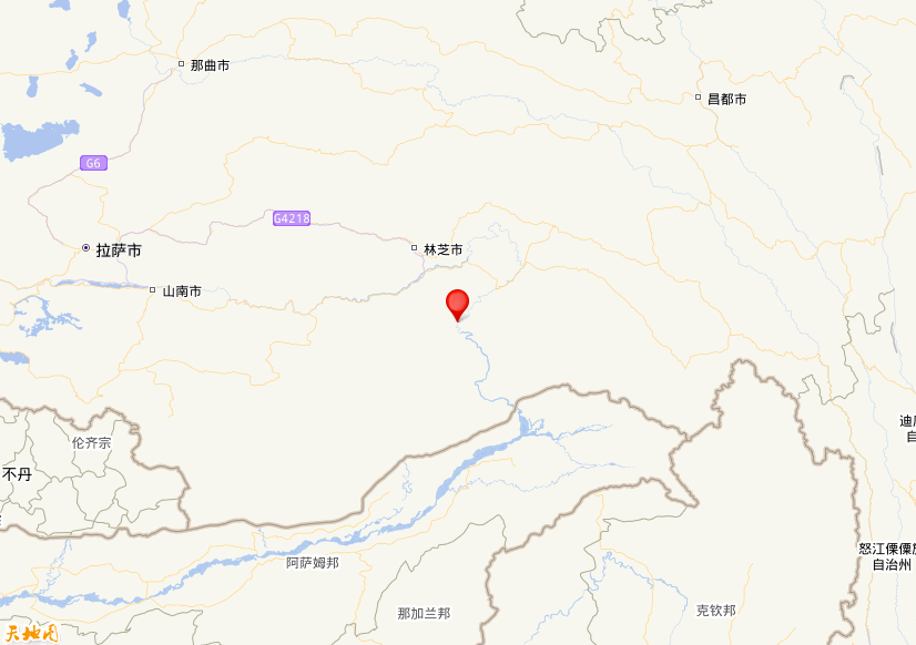 2026年08月05日18时06分，在西藏林芝市墨脱县发生了M 4.6级地震，震中纬度28.91，经度94.8。