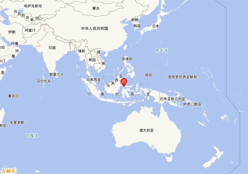 2026年08月16日00时25分，在印尼托米尼湾发生了M 5.9级地震，震中纬度0.2，经度120.25。