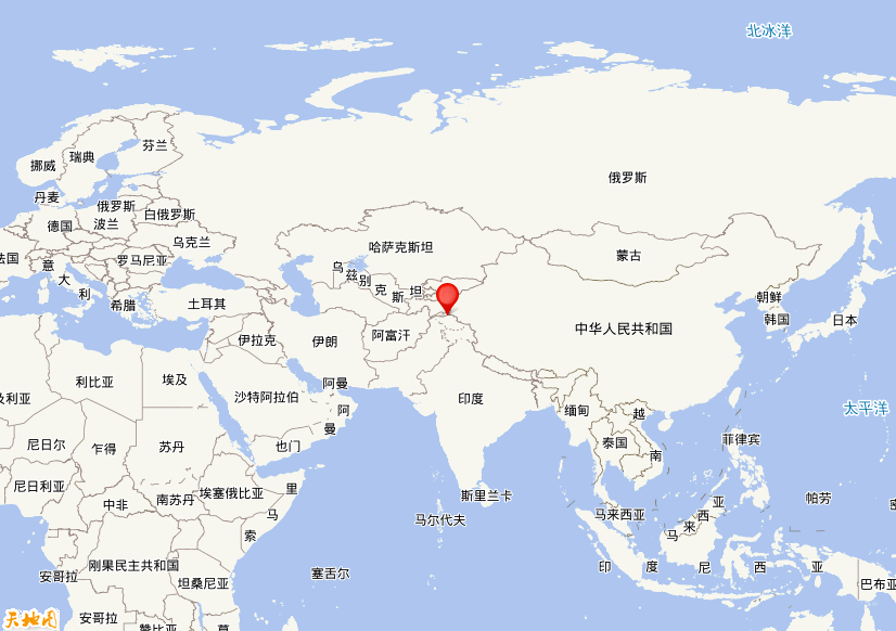 2026年08月23日18时04分，在克什米尔发生了M 4.2级地震，震中纬度36.89，经度74.62。