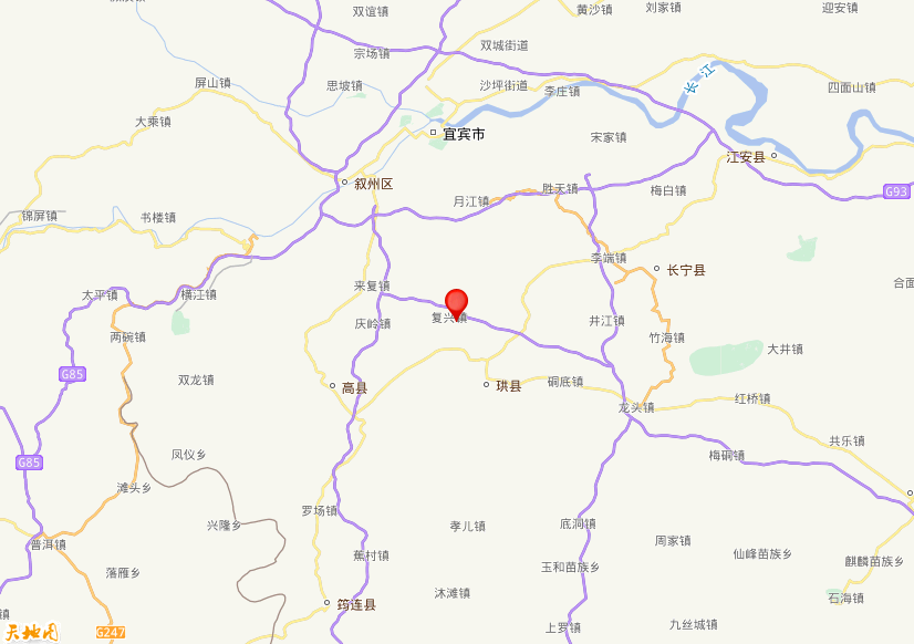 2026年08月27日10时34分，在四川宜宾市高县发生了M 3.3级地震，震中纬度28.52，经度104.67。
