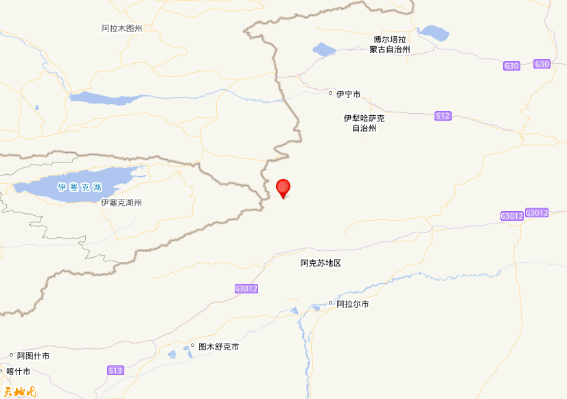 2026年08月29日06时07分，在新疆阿克苏地区温宿县发生了M 4.2级地震，震中纬度42.2，经度80.52。