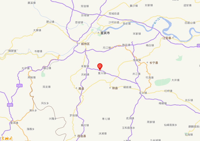 2026年10月05日01时19分，在四川宜宾市高县发生了M 3.8级地震，震中纬度28.54，经度104.65。
