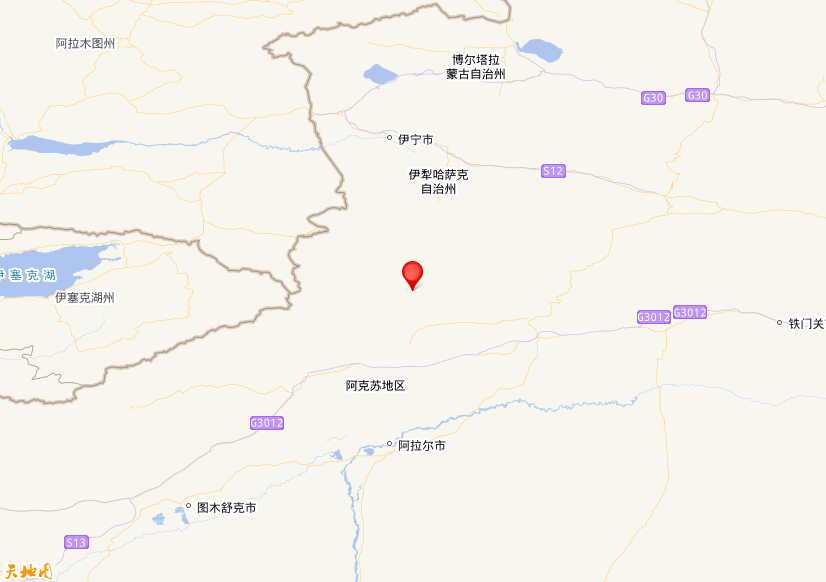 2026年10月10日22时06分，在新疆阿克苏地区拜城县发生了M 3.3级地震，震中纬度42.23，经度81.54。