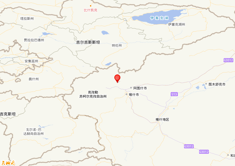 2026年10月24日12时39分，在新疆克孜勒苏州乌恰县发生了M 3.7级地震，震中纬度39.9，经度75.65。